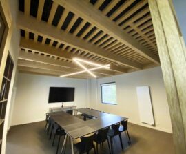 Absorber Blue Equilibre - Absorber Blue Equilibre classic black posé au plafond par collage