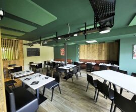 Absorber Blue Equilibre - Absorber Blue Equilibre color posé au plafond par collage